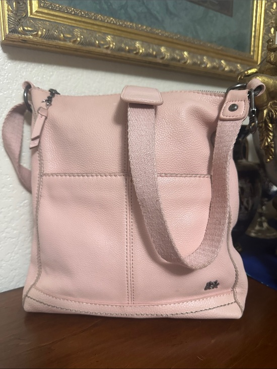 The Sak Handbags - The Sak Pink Pebbled Leather Crossbody Bag